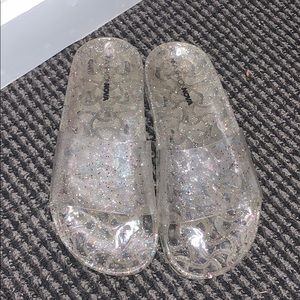 Fashion Nova Glitter Slides